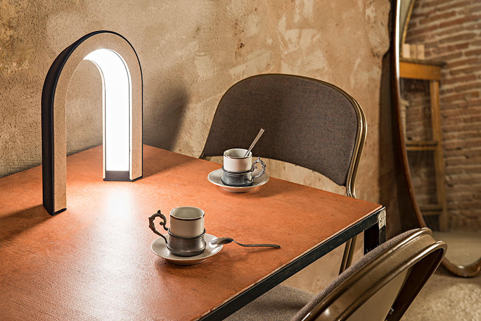 Wascoffee sistema di illuminazione design sostenibile